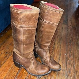 Distressed OldSchool Custom Grown Frye Boots!